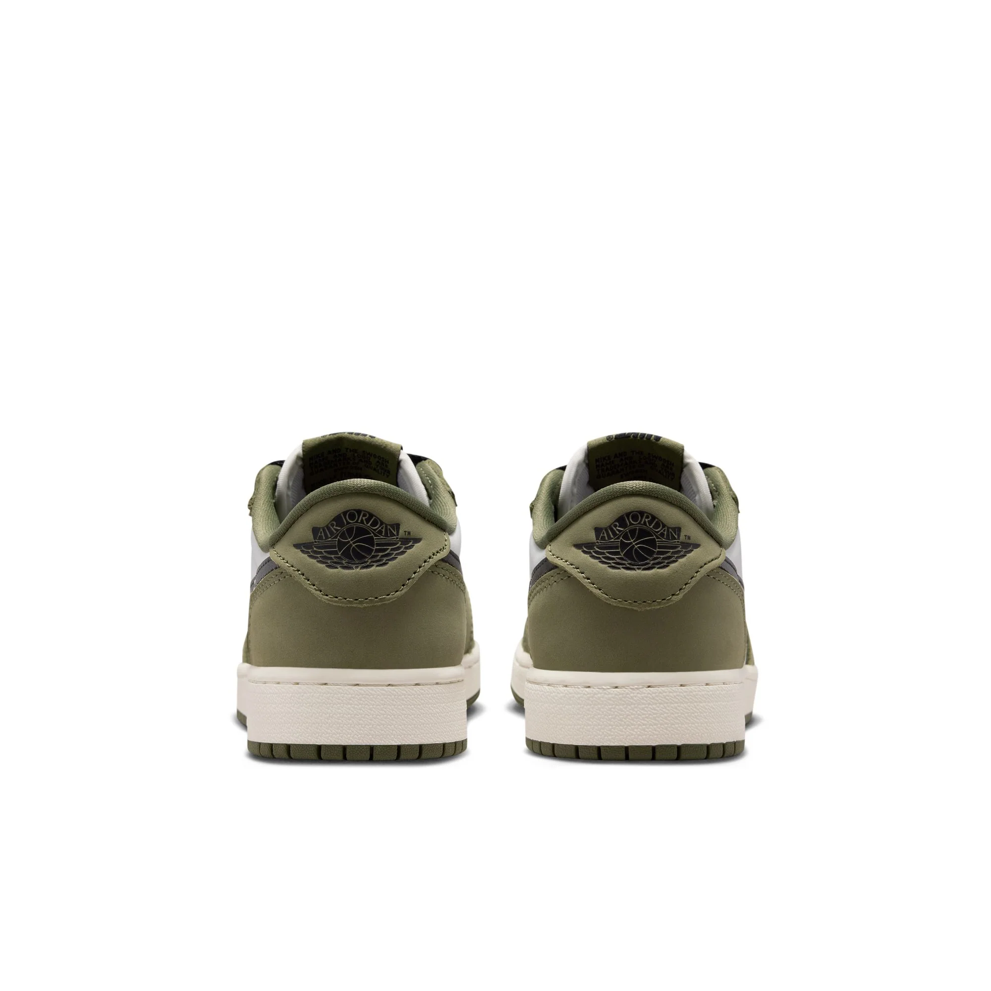 Air Jordan "1 Retro Low OG" Grade School - Medium Olive / Black - Image 5