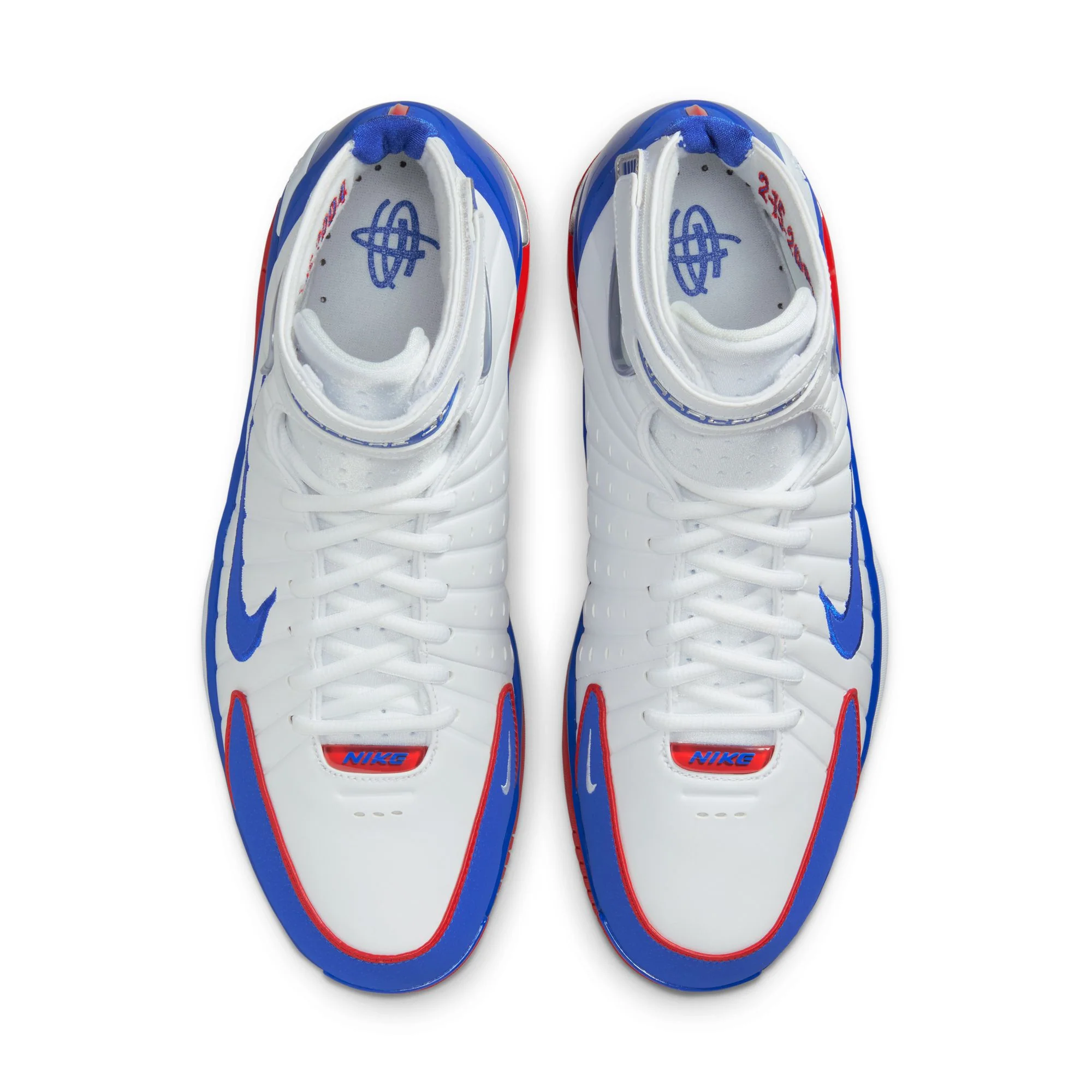 Nike "Air Zoom Huarache 2K4 All-Star" Mens -  White / Varsity Royal - Image 4